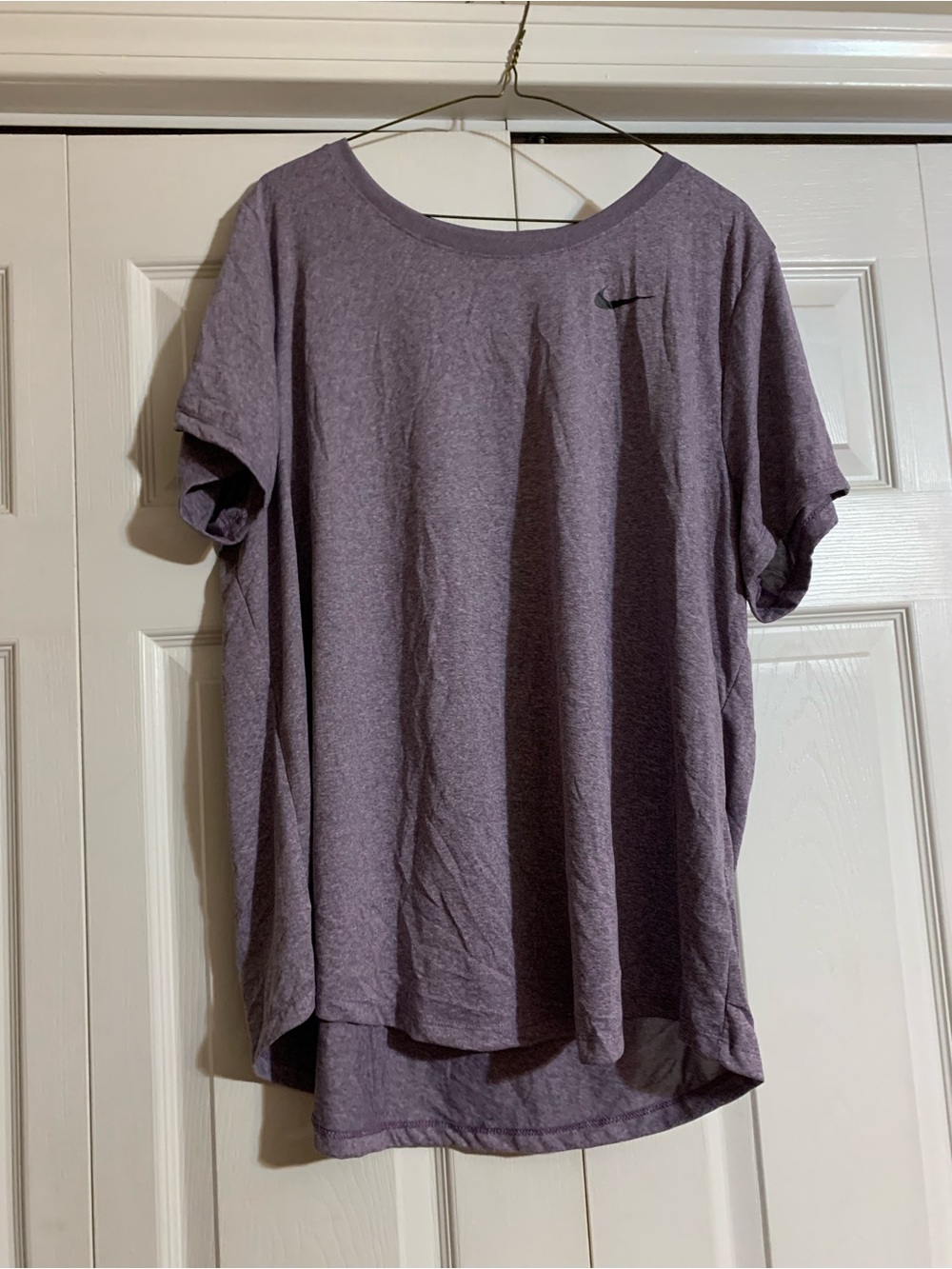Nike Women's Purple Crewneck Short Sleeve Tee